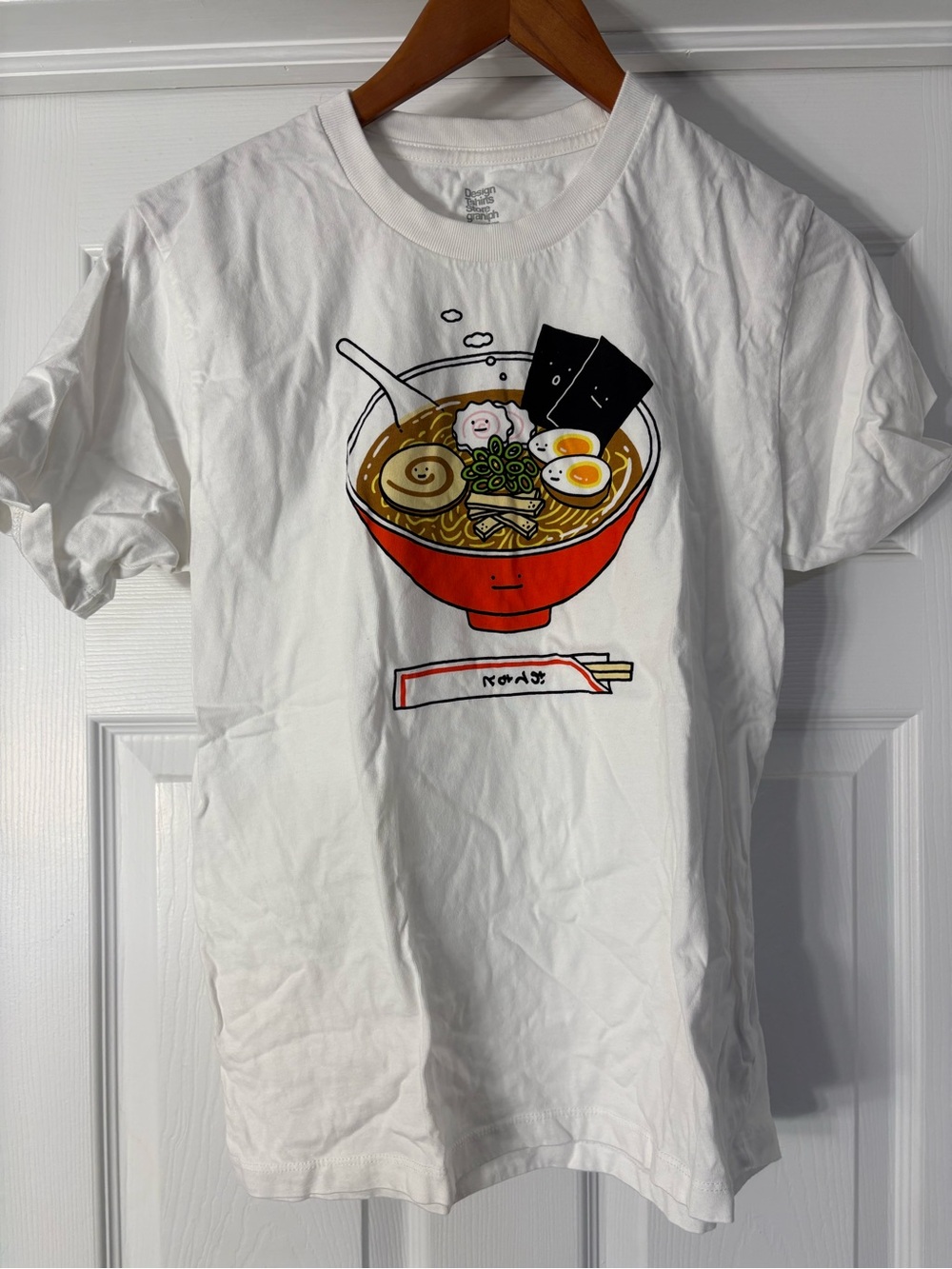 White Ramen Bowl Graphic Short Sleeve Tee